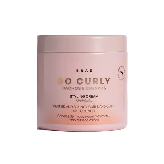 Braé Go Curly Cachos e Crespos Styling Cream Condicionante 500gr